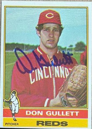 Don Gullett Signed 1976 Topps Baseball Card - Cincinnati Reds