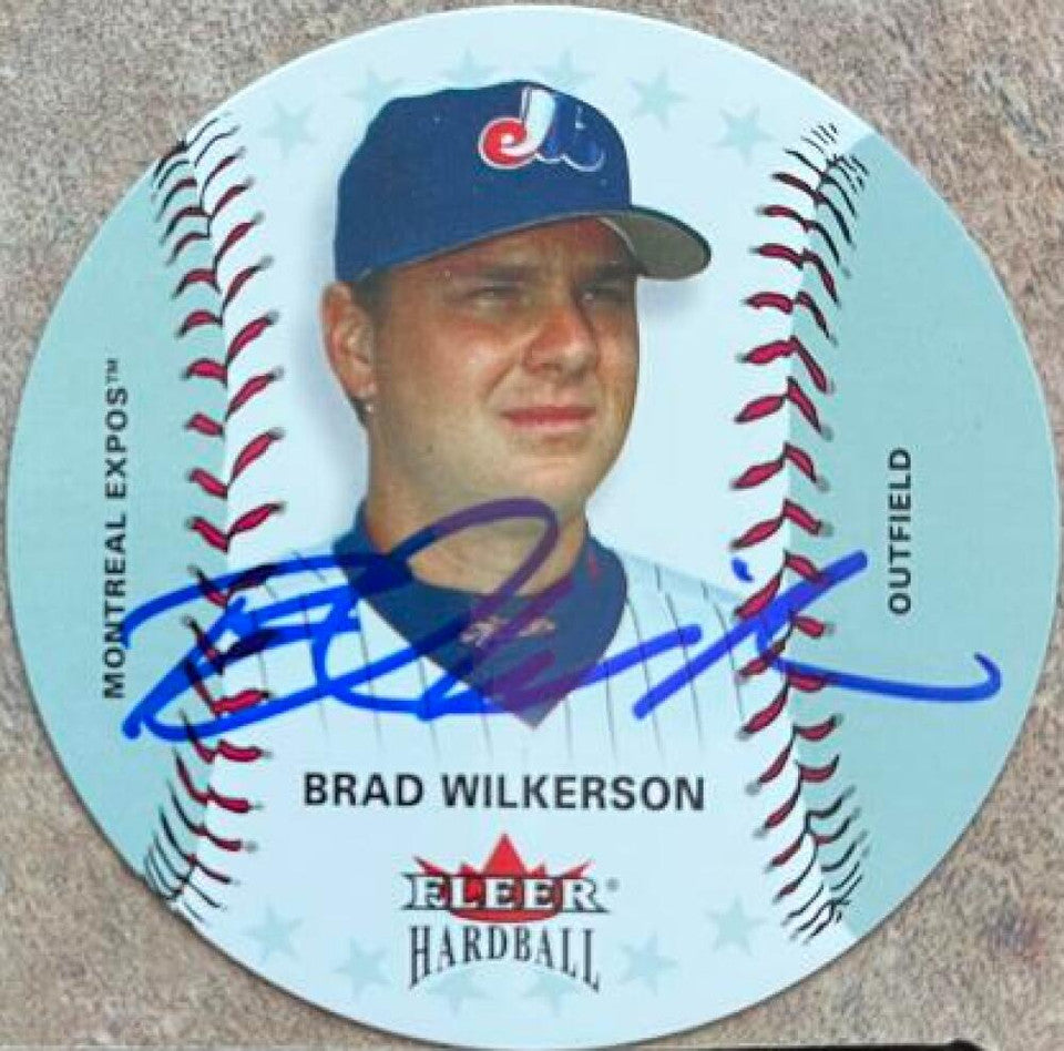 Brad Wilkerson Signed 2003 Fleer Hardball Baseball Card - Montreal Expos