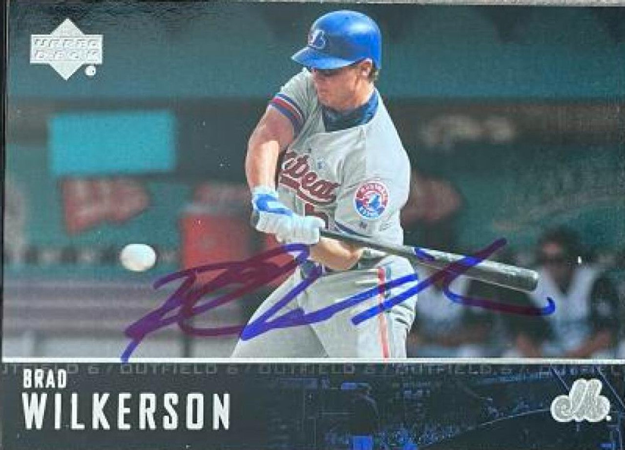 Brad Wilkerson Signed 2004 Upper Deck Baseball Card - Montreal Expos