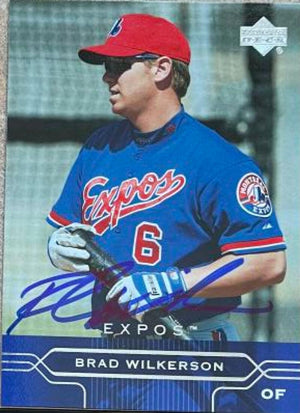 Brad Wilkerson Signed 2005 Upper Deck Baseball Card - Montreal Expos