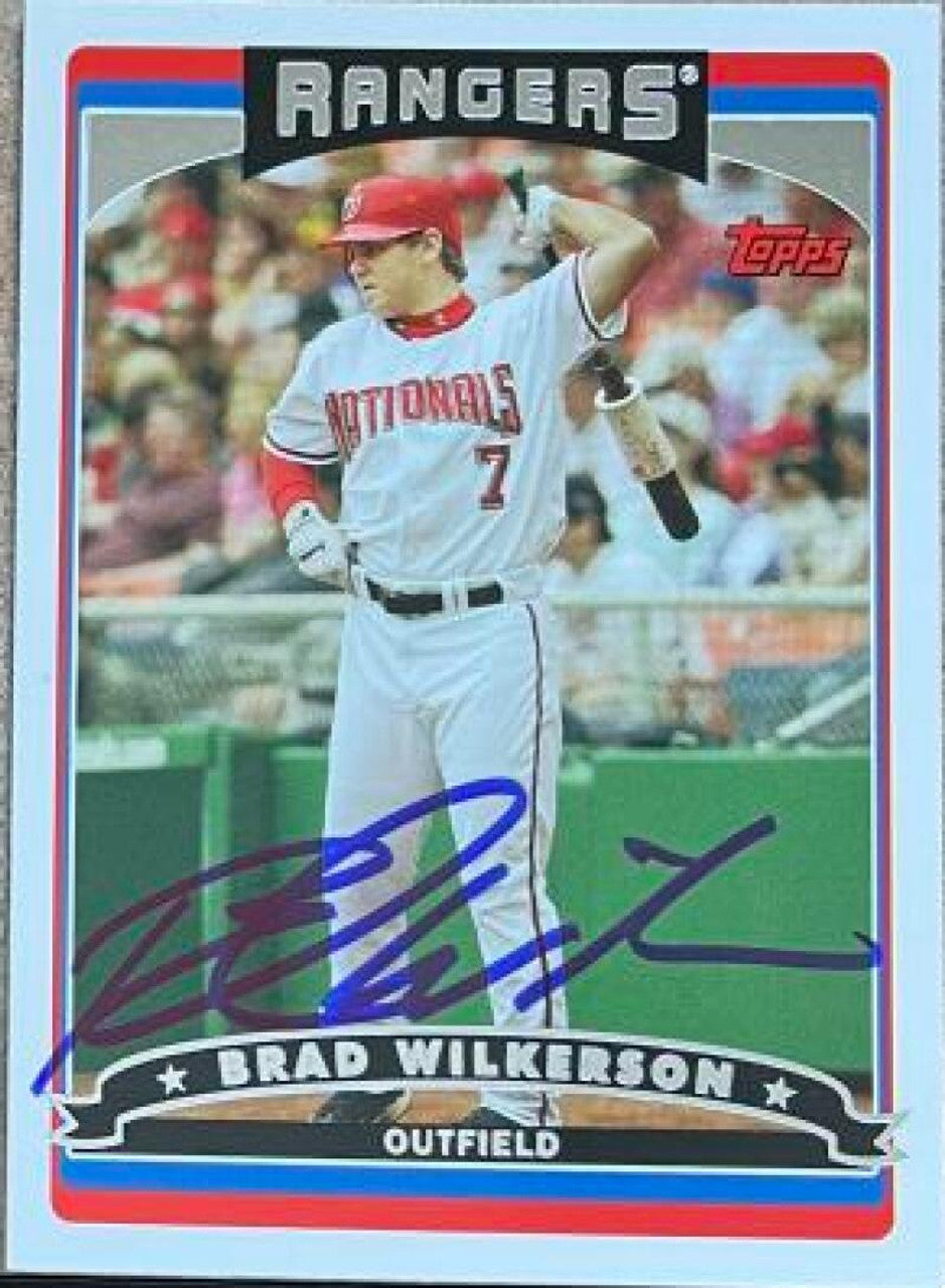 Brad Wilkerson Signed 2006 Topps Baseball Card - Washington Nationals