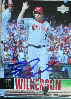 Brad Wilkerson Signed 2006 Upper Deck Baseball Card - Washington Nationals