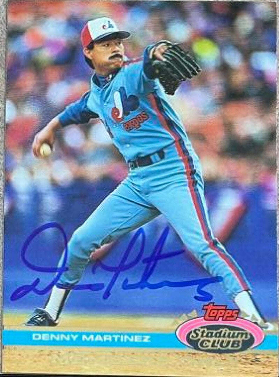 Dennis Martinez Signed 1991 Stadium Club Member's Only Baseball Card - Montreal Expos