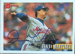 Dennis Martinez Signed 1993 Bowman Baseball Card - Montreal Expos