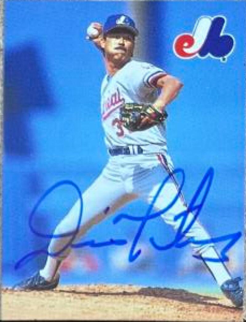 Dennis Martinez Signed 1993 Humpty Dumpty Baseball Card - Montreal Expos