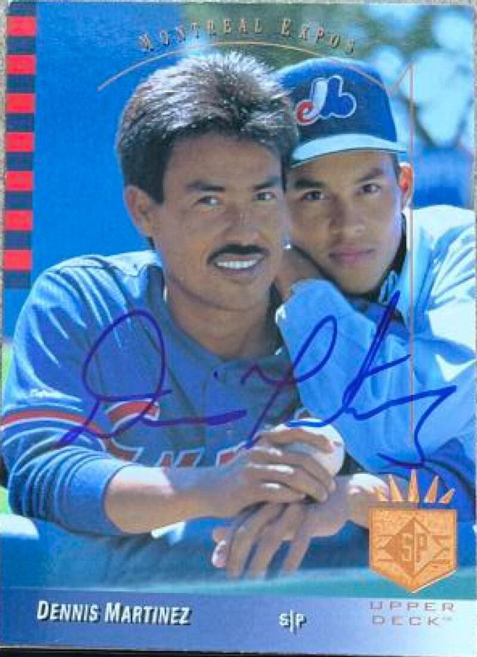 Dennis Martinez Signed 1993 SP Baseball Card - Montreal Expos