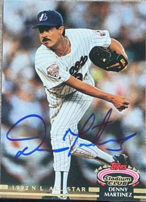 デニス・マルティネス サイン入り 1993 スタジアム クラブ マーフィー ベースボール カード - モントリオール エクスポズ