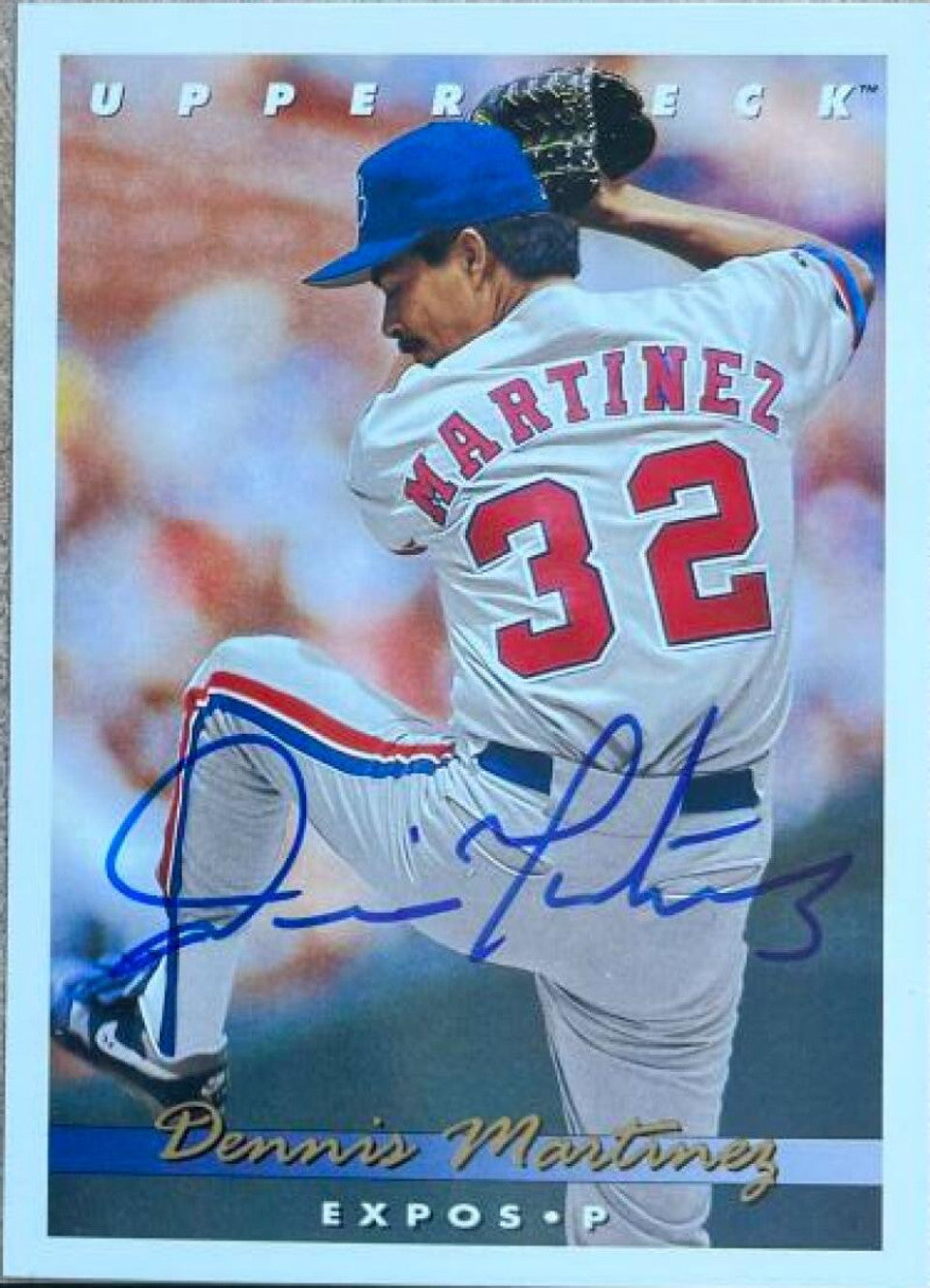 Dennis Martinez Signed 1993 Upper Deck Baseball Card - Montreal Expos #232