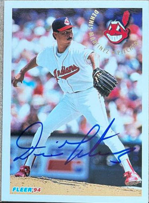 Dennis Martinez Signed 1994 Fleer Update Baseball Card - Cleveland Indians