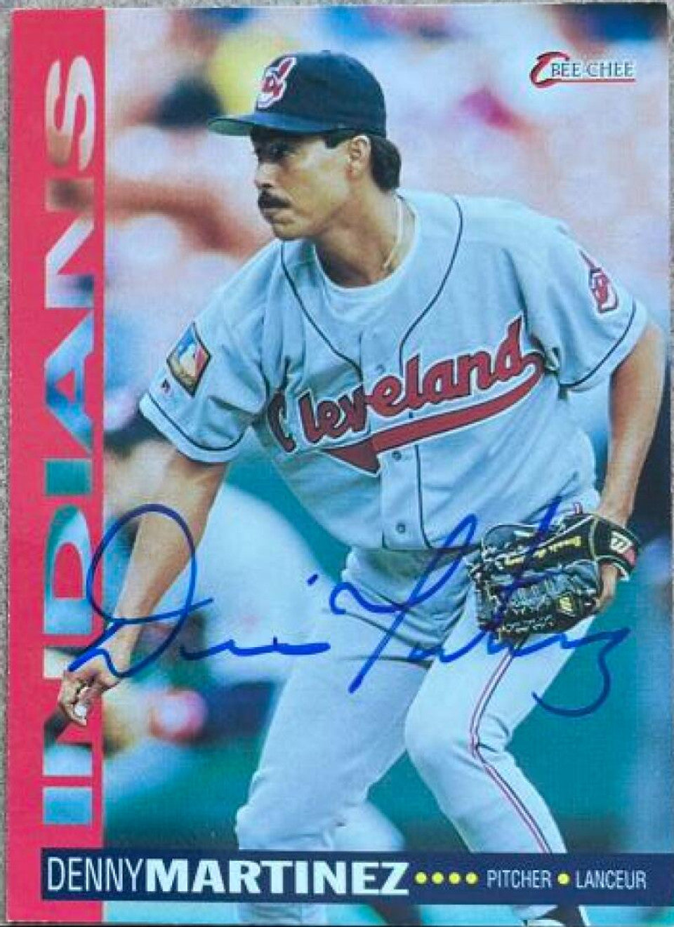 Dennis Martinez Signed 1994 O-Pee-Chee Baseball Card - Cleveland Indians