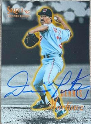 Dennis Martinez Signed 1995 Select Certified Baseball Card - Cleveland Indians