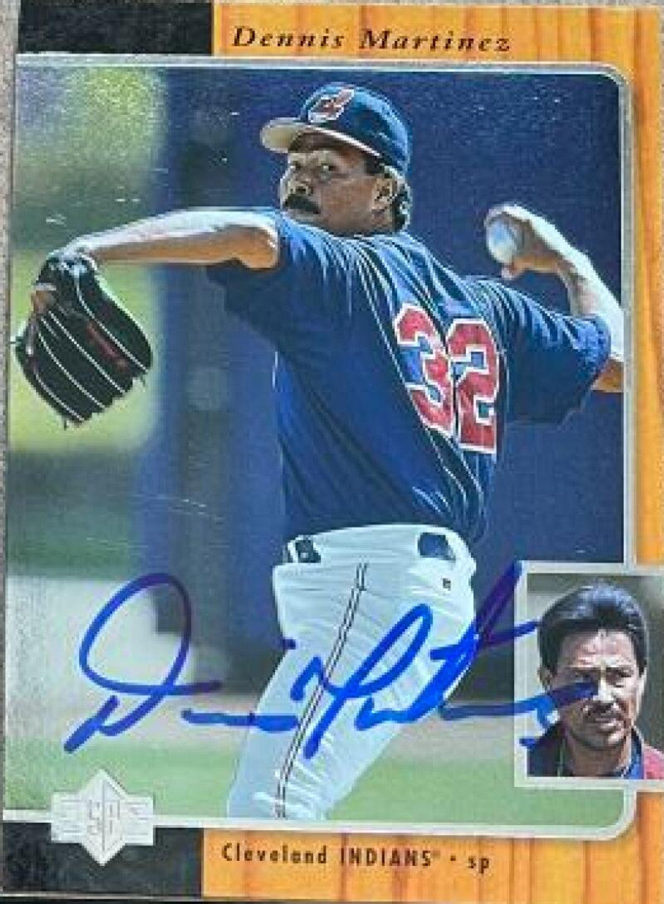 Dennis Martinez Signed 1996 SP Baseball Card - Cleveland Indians