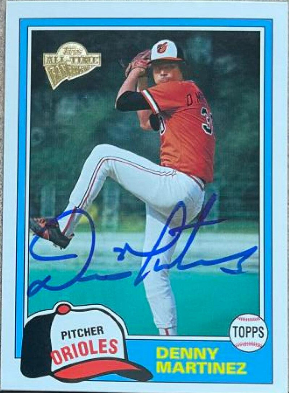 Dennis Martinez Signed 2004 Topps All-Time Fan Favorites Baseball Card - Baltimore Orioles