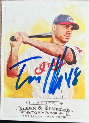 Travis Hafner Signed 2009 Allen & Ginter Baseball Card - Cleveland Indians