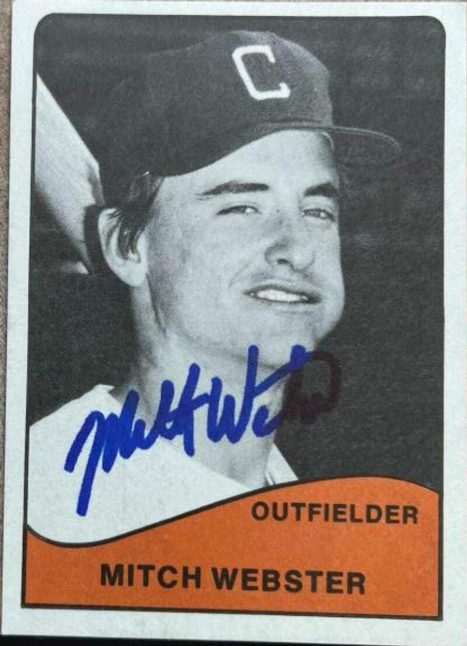 Mitch Webster Signed 1979 TCMA Baseball Card - Clinton Dodgers