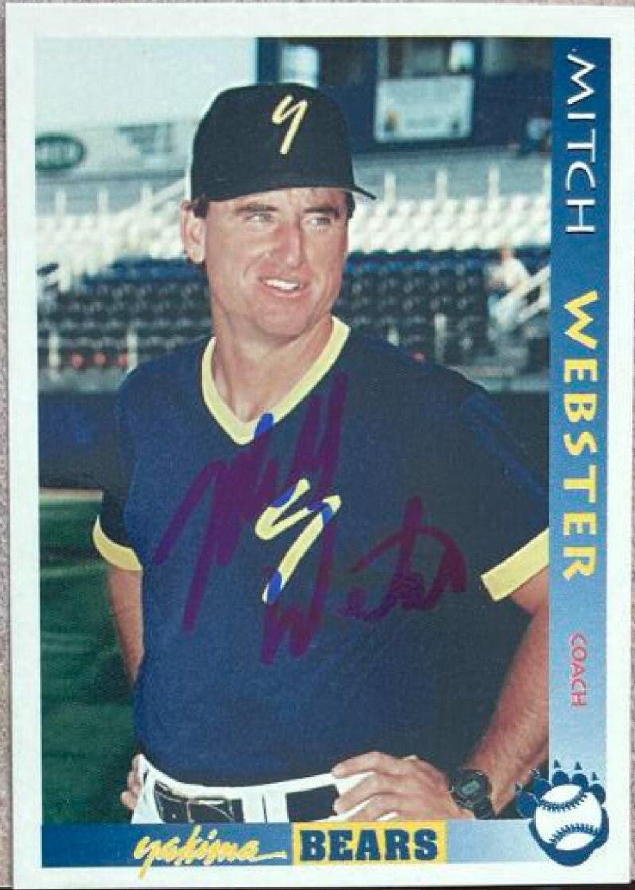 Mitch Webster Signed 1996 Grandstand Baseball Card - Yakima Bears #YB27 CO