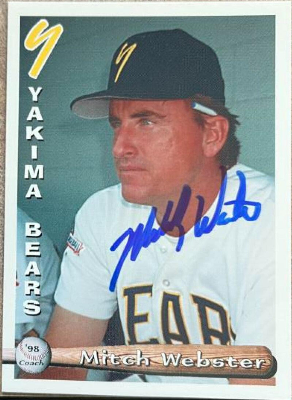 Mitch Webster Signed 1997 Grandstand Baseball Card - Yakima Bears #NNO