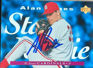 Alan Benes Signed 1995 Upper Deck Baseball Card - St Louis Cardinals