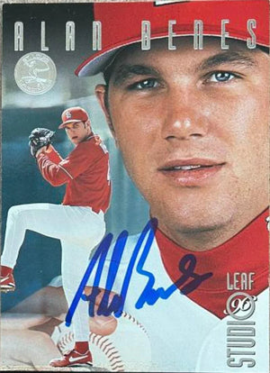 Alan Benes Signed 1996 Studio Baseball Card - St Louis Cardinals