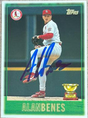 Alan Benes Signed 1997 Topps Baseball Card - St Louis Cardinals