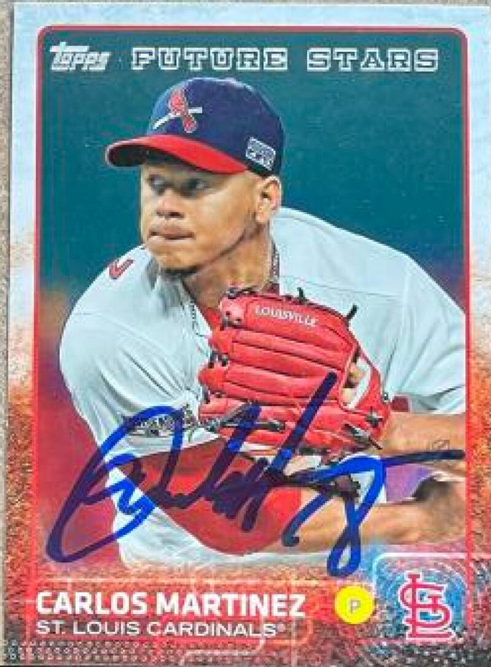 Carlos Martinez Signed 2015 Topps Baseball Card - St Louis Cardinals