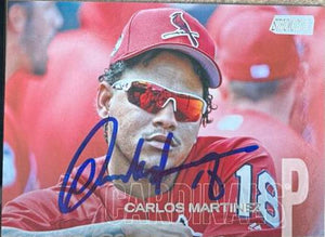 Carlos Martinez Signed 2018 Stadium Club Baseball Card - St Louis Cardinals