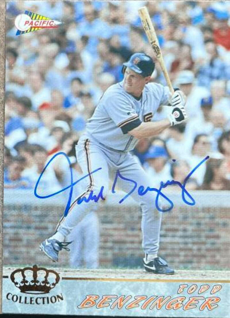 Todd Benzinger Signed 1994 Pacific Baseball Card - San Francisco Giants