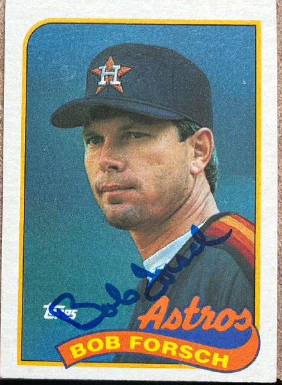 Bob Forsch Signed 1989 Topps Baseball Card - Houston Astros