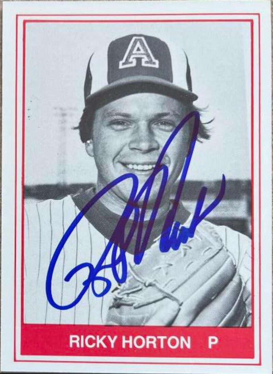 Ricky Horton Signed 1982 TCMA Baseball Card - Arkansas Travelers