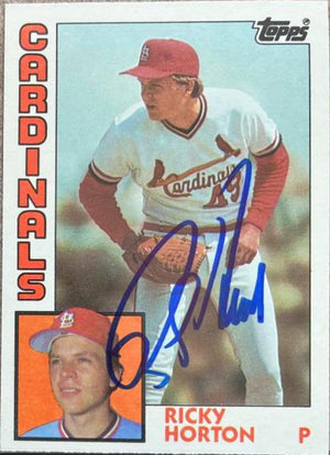 Ricky Horton Signed 1984 Topps Traded Baseball Card - St Louis Cardinals