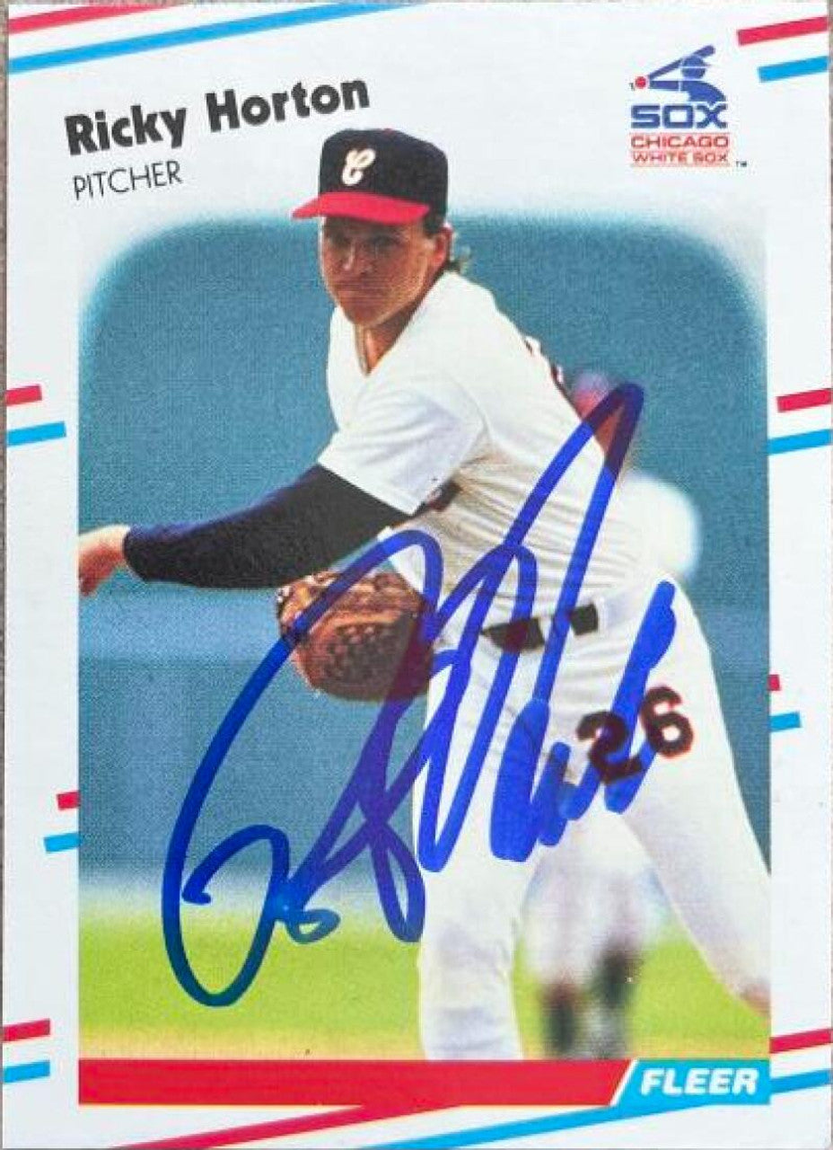 Ricky Horton Signed 1988 Fleer Update Baseball Card - Chicago White Sox