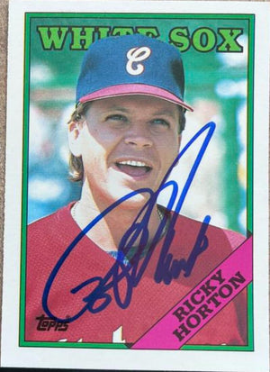 Ricky Horton Signed 1988 Topps Traded Baseball Card - Chicago White Sox