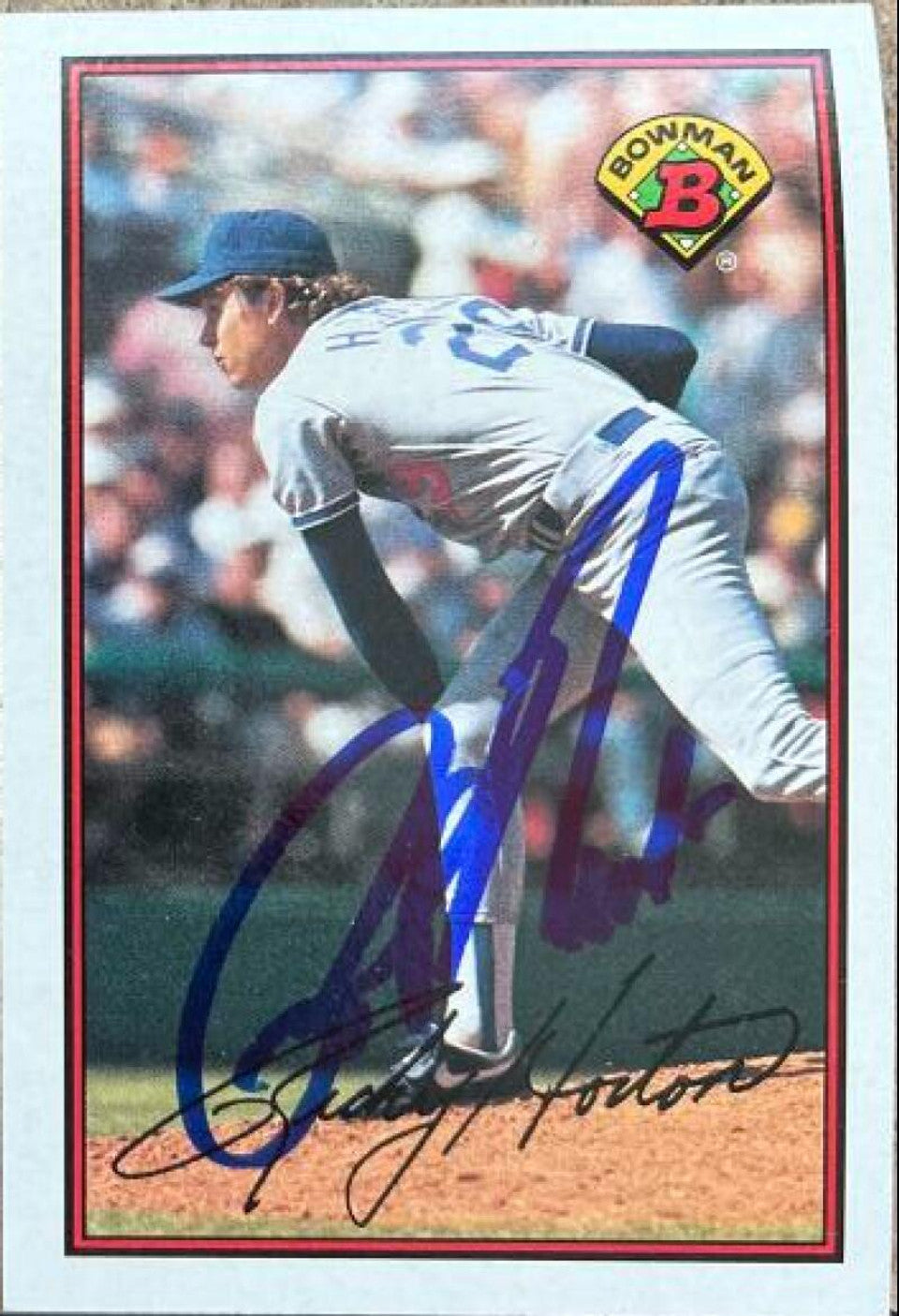 Ricky Horton Signed 1989 Bowman Baseball Card - Los Angeles Dodgers