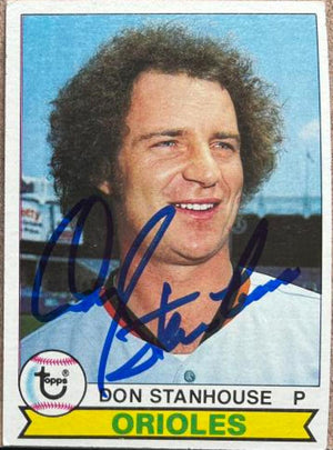 Don Stanhouse Signed 1979 Topps Baseball Card - Baltimore Orioles