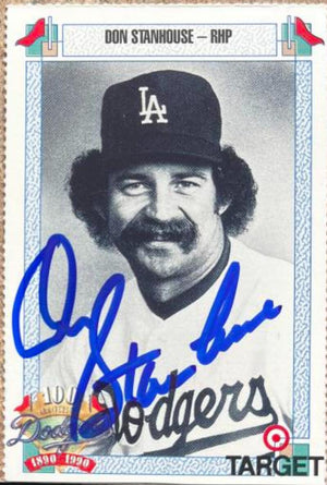 Don Stanhouse Signed 1990 Target Baseball Card - Los Angeles Dodgers