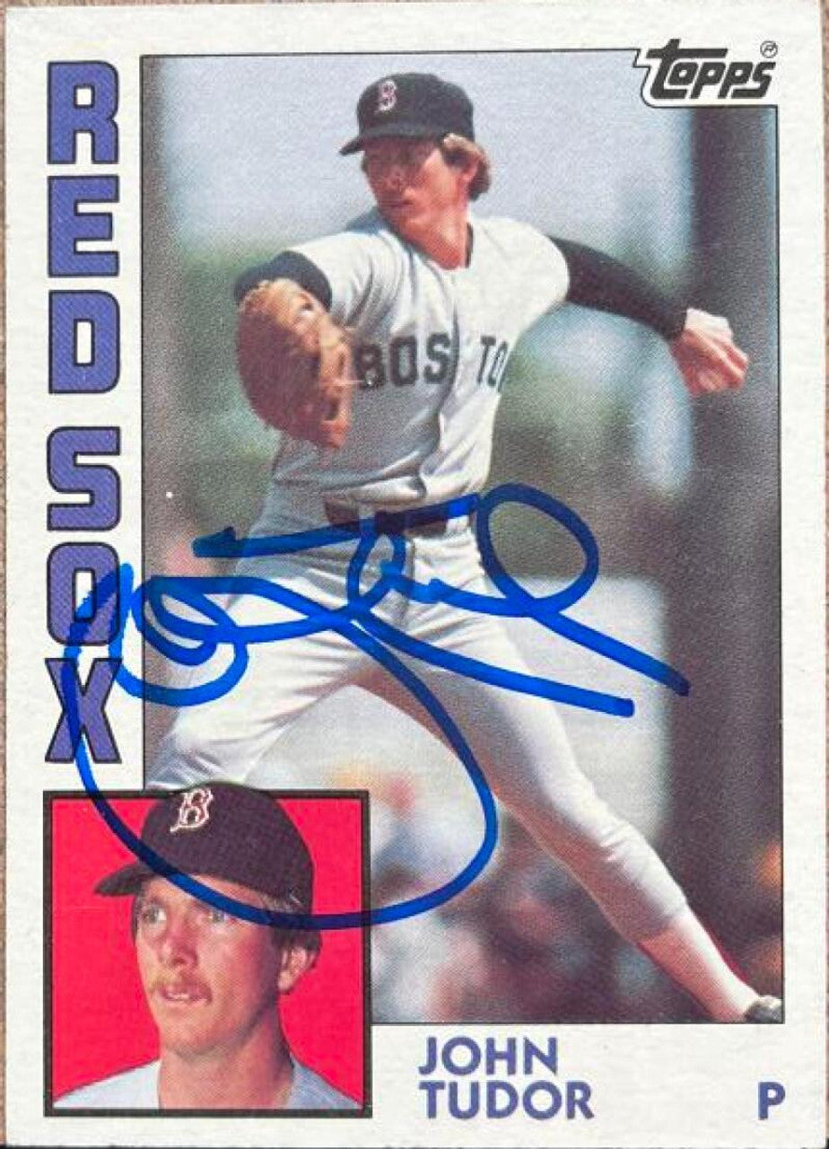 ジョン・チューダー直筆サイン入り 1984 Topps ベースボールカード - ボストン レッドソックス