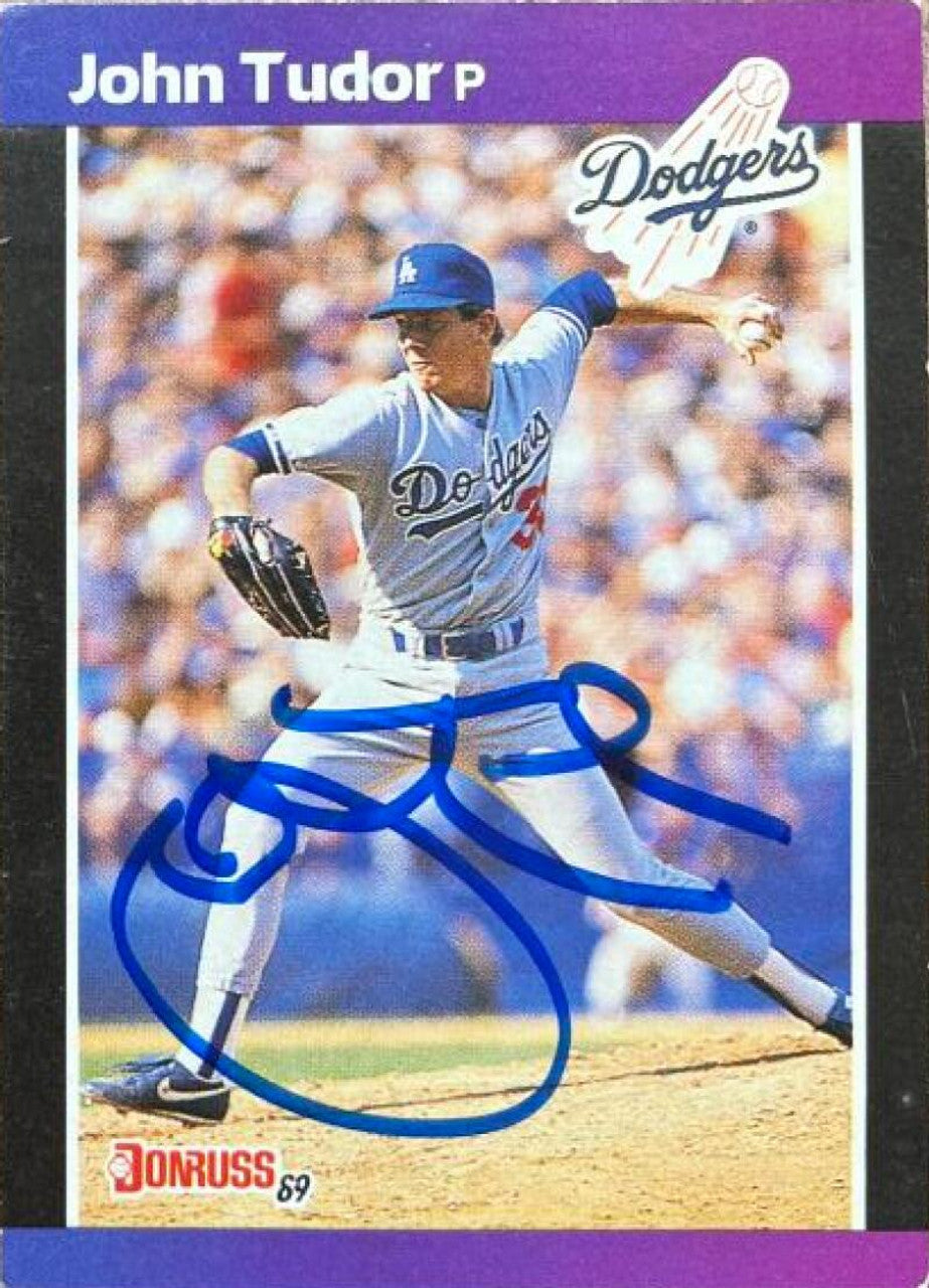 John Tudor Signed 1989 Donruss Baseball Card - Los Angeles Dodgers