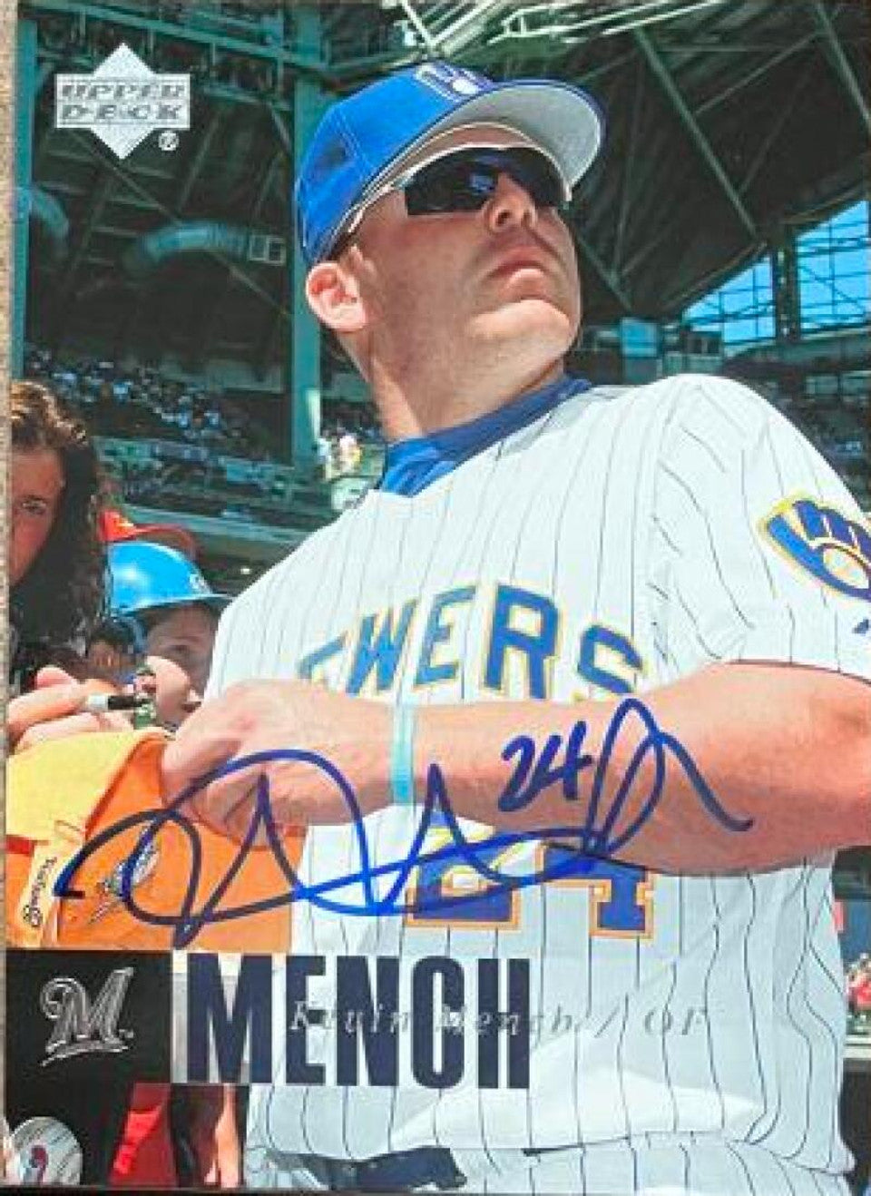 Kevin Mench Signed 2006 Upper Deck Baseball Card - Milwaukee Brewers