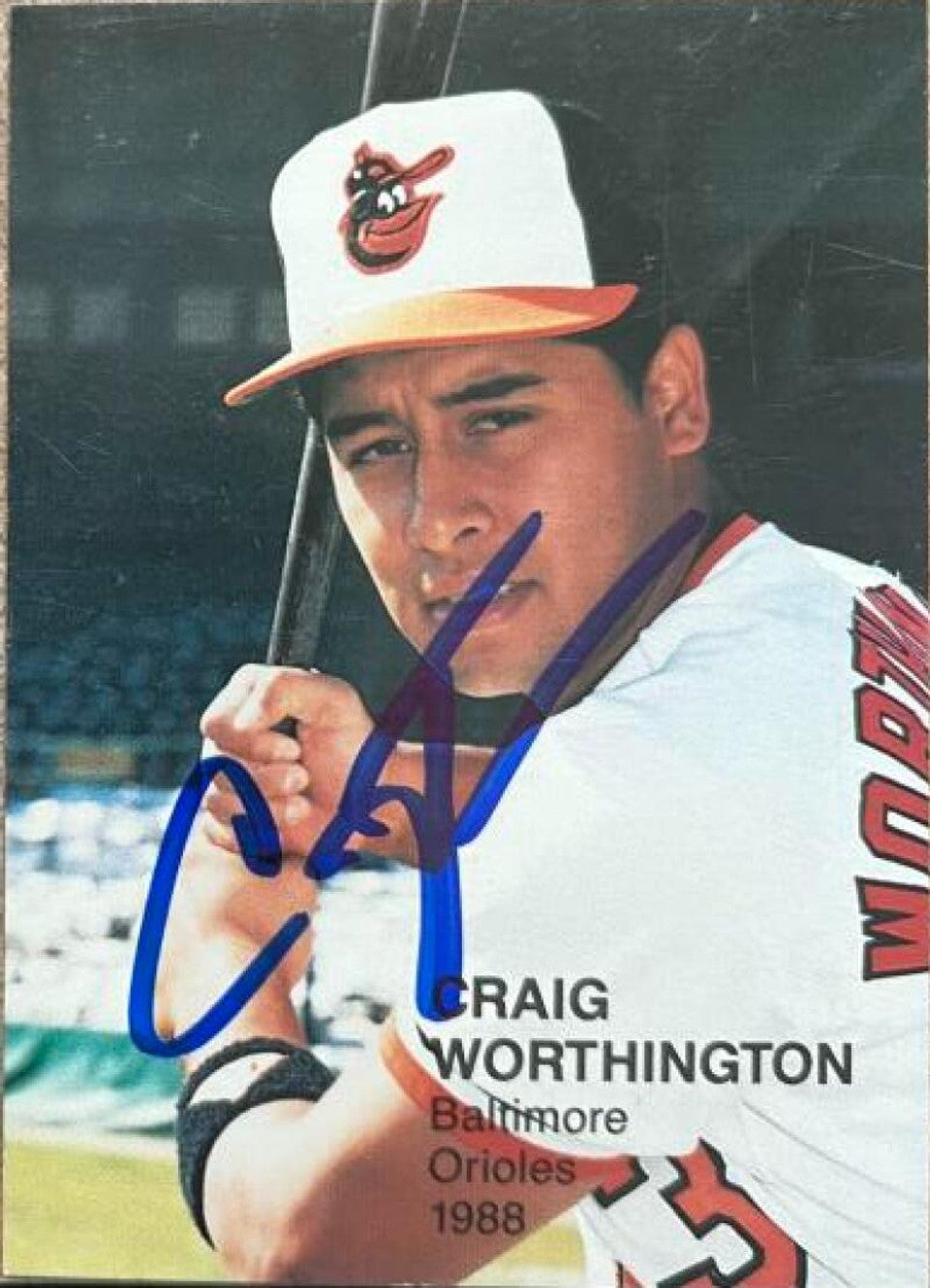 Craig Worthington Signed 1988 Rookies II Baseball Card - Baltimore Orioles