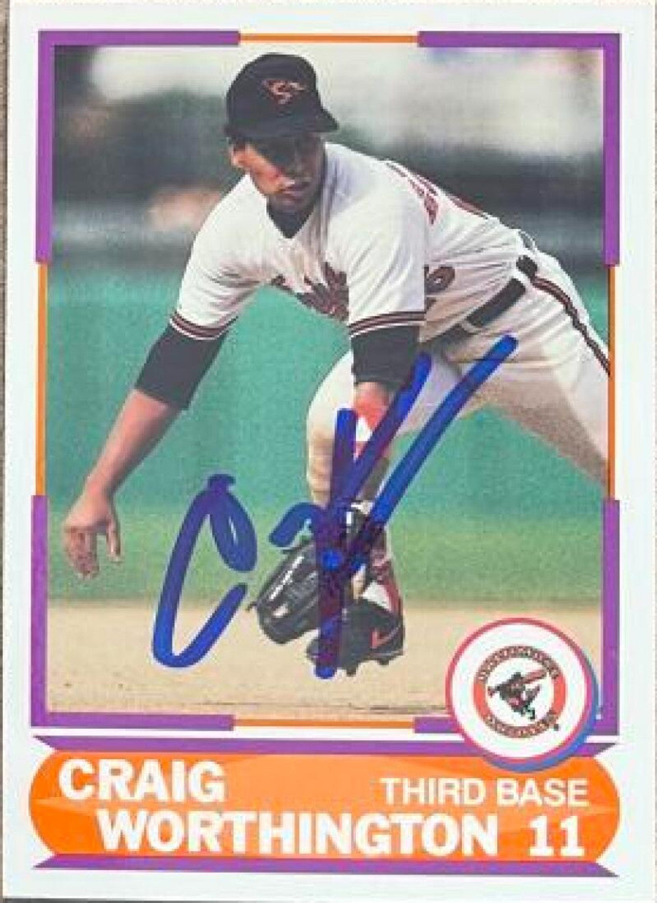 Craig Worthington Signed 1989 Score Young Superstars Baseball Card - Baltimore Orioles