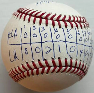 ラモン・マルティネス 直筆サイン入り ROMLB 野球 ノーヒッター 7/14/95 ラインスコア 刻印入り