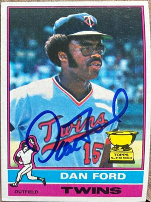 Dan Ford Signed 1976 Topps Baseball Card - Minnesota Twins