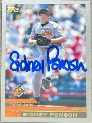 Sidney Ponson Signed 2000 Topps Baseball Card - Baltimore Orioles