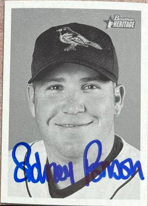 Sidney Ponson Signed 2001 Bowman Heritage Baseball Card - Baltimore Orioles
