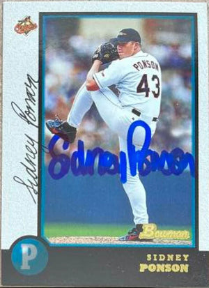 Sidney Ponson Signed 1998 Bowman Baseball Card - Baltimore Orioles