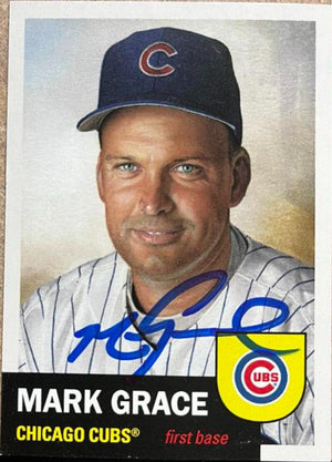 Mark Grace Signed 2025 Topps Living Baseball Card - Chicago Cubs