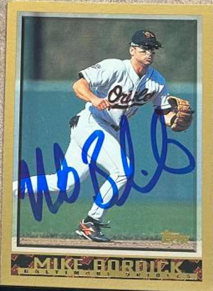 Mike Bordick Signed 1998 Topps Baseball Card - Baltimore Orioles