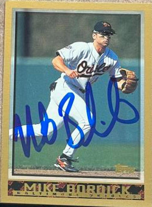 Mike Bordick Signed 1998 Topps Baseball Card - Baltimore Orioles