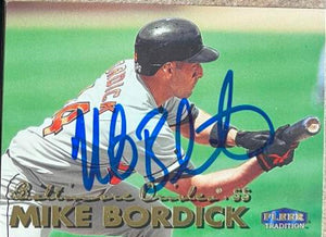 Mike Bordick Signed 1999 Fleer Tradition Baseball Card - Baltimore Orioles