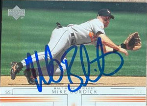 Mike Bordick Signed 2002 Upper Deck Baseball Card - Baltimore Orioles
